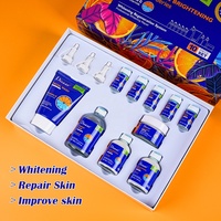 Ensemble de crèmes pour le visage éclaircissantes et blanchissantes professionnelles Disaar à la vitamine C et à la nicotinamide, série de soins de la peau, ensemble de 10 pièces, étiquette privée