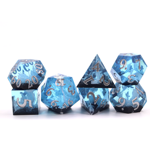 Dungeons & Dragons Bộ 7 Món Xúc Xắc Tùy Chỉnh Xúc Xắc Đại Dương Cạnh Sắc Bằng Nhựa Dnd Đa Diện - Product Image 6