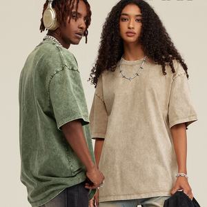 T-shirt imprimé LOGO personnalisé d'été 100% coton de haute qualité T-shirts unis vierges pour hommes T-shirt en coton de qualité supérieure 285gsm - Product Image 4