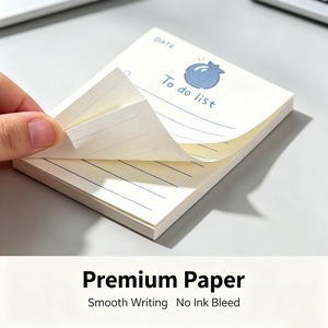 SK Sheng Kang Packaging To Do List Memo Pad Self-Adhesive Notepad With Blueberry Design 50 Sheets Easy Tear Premium Paper - Product Image 3
