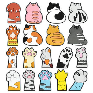 จี้รองเท้าลายการ์ตูนแมวน่ารัก 3 มิติ ทำจาก PVC สำหรับผู้ชาย พร้อมหัวเข็มขัด ดีไซน์แบบ Croc ลายดอกไม้ และอุปกรณ์ตกแต่ง<span class=keywords><strong>ตุ๊กตา</strong></span> - Product Image 1