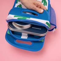 Sac à déjeuner isotherme personnalisé en néoprène avec impression par sublimation pour enfants, fermeture éclair, écologique et résistant à l'eau, sac de transport scolaire