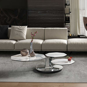 Mayoristas de sala de estar, piedra rústica personalizada, losa de roca, <span class=keywords><strong>mesa</strong></span> de <span class=keywords><strong>centro</strong></span> de té de vidrio transparente, <span class=keywords><strong>mesa</strong></span> de <span class=keywords><strong>centro</strong></span> con marco de Metal para salón - Product Image 1