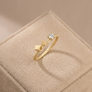 2026 Round / Square <b>Rings</b> - 18ct gold and Diamond <b>Ring</b> 18K Gold Diamond <b>Ring</b> Fine <b>Ring</b> for Women wedding - Product Image 4
