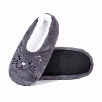 Femme Filles Chaud Mignon Fourrure Épaisse Polaire Peluche Intérieur Sol Antidérapant Chausson Chaussette