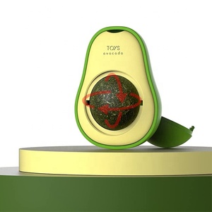 Avocado Original Factory Healthy <span class=keywords><strong>Silvervine</strong></span> Rotatable Kitten Toys Cat Nip Ball - Product Image 2