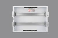 Boîtier de distribution MCB encastré moderne LYM1-40 à ouverture par pression, base métallique, couvercle en plastique, tableau de distribution électrique IP40 125A