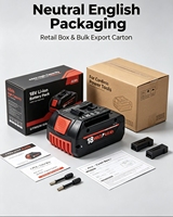 Paket Baterai Li-ion 18V 5Ah Pengganti untuk BAT618 BAT620 Bor Tanpa Kabel Paket Baterai Perkakas Listrik Dengan Indikator LED