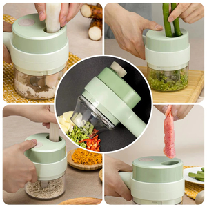 Cortadora Manual Multifuncional <span class=keywords><strong>de</strong></span> Lujo, Mini Picadora Eléctrica <span class=keywords><strong>de</strong></span> Vegetales - Product Image 6