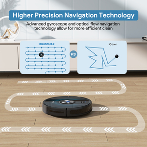 BG800MAX Gyroscope Auto Increase Suction Wet & <b>Dry</b> Hotel Household Smart WIFI Battery Vacuum Cleaning Robot <b>Mop</b> Robot Vacuum Cle - Product Image 5