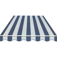 Tissus d'auvent extérieur en acrylique teinté en solution à 100 % avec cadre en alliage d'aluminium et télécommande, garantie 5 ans, pour balcon et jardin