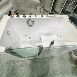 Baignoire moderne intelligente avec porte latérale accessible, tablier, température constante, massage à bulles <span class=keywords><strong>pour</strong></span> personnes âgées, utilisation à domicile, villas - Product Image 4