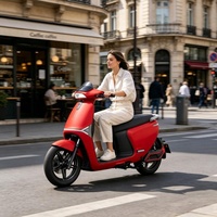 Street Legal 2 Seat Electric Motorbike Motorcycle 72V 3500W 95km/H Electric Moped with Removable Battery