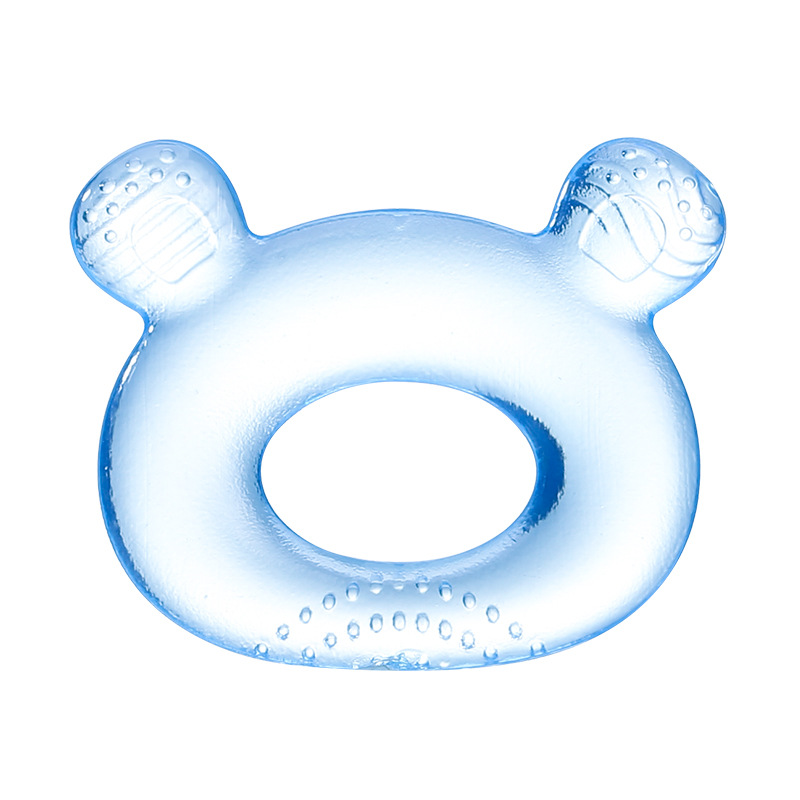 Anneaux de dentition remplis d'eau en forme d'ours (bleu bouleau)