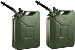 5L <span class=keywords><strong>10L</strong></span> 20L Amérique type jerrycan métal réservoir de carburant tambour d'huile bidon d'huile avec bec plat laminé à froid Jerrycan - Product Image 2