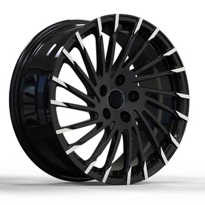 Nouvelles jantes en alliage d'aluminium forgé à rayons multiples, noir brillant, 18-22 pouces, 5x114.3, pour voitures de tourisme 19, 20, 21 - Product Image 1