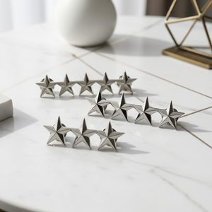 カスタマイズ3D金銀スターラペルピンバッジ 2019年新製品 金属工芸ブローチ パーソナライズ黄金エナメルラペルピン - Product Image 4