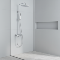 Ensemble de robinetterie de douche Momali Factory, système de douche pour salle de bain, eau chaude et froide, cascade, pomme de douche à main, kit de mélangeur
