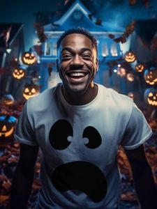 Unisex Custom Holiday Costume Tees Fun and Funny Christmas Novelty Shirts 100% Cotton Knitted Print T-Shirts for Men - Product Image 5