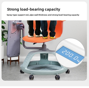 Silla de entrenamiento de plástico para reuniones giratorias de diseño moderno con tablero de escritura para biblioteca, aula, silla de estudio para estudiantes - Product Image 2