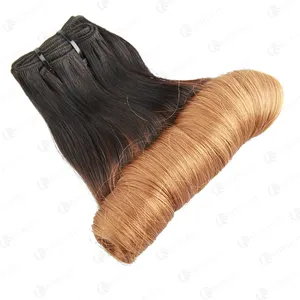 Funmi — Extensions de cheveux naturels, bouclés, ombré, perruque européenne, pour femmes, boucles moyennes et classiques, mise à niveau