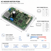 Carte de commande moteur principale pour climatiseur cassette Midea MCAC50RSC2, classe 3, certifiée CE RoHS, carte PCBA d'usine