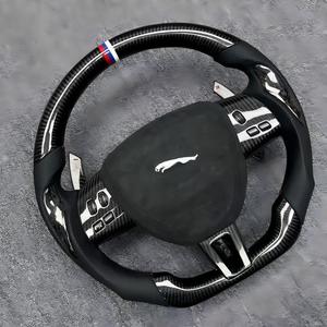 Volant en fibre de carbone personnalisé au <span class=keywords><strong>prix</strong></span> d'usine pour la série <span class=keywords><strong>Jaguar</strong></span> avec palettes étendues - Product Image 1