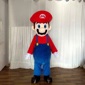 Efun-Costume de mascotte de personnage de dessin animé personnalisé, 1 quantité minimale de commande, costume de mascotte de <span class=keywords><strong>Mario</strong></span> <span class=keywords><strong>Luigi</strong></span> pour événement de vacances - Product Image 1