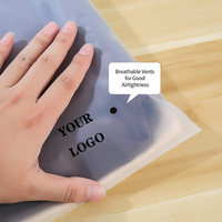 Matériaux de personnalisation Service de conception de T-shirt Transparent pour les robes Emballage de sac à fermeture éclair personnalisé en plastique biodégradable