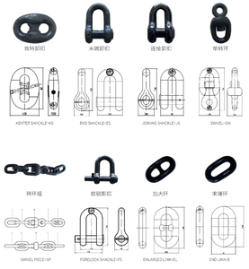 Grillete marino U2 U3 Kenter de 22 mm para conectar con cadena de ancla, grillete de unión U3 Kenter, grillete marino Kenter - Product Image 5