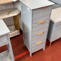 Armoire en métal moderne pour le rangement du salon avec tiroir-coffre - Utilisation en appartement et en hôtel Table pour le salon Coffre à tiroirs