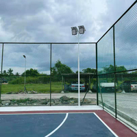 100 200 300 400 W kamera Monitor keamanan portabel 1080P lampu sorot surya Led taman luar ruangan dengan kamera Cctv