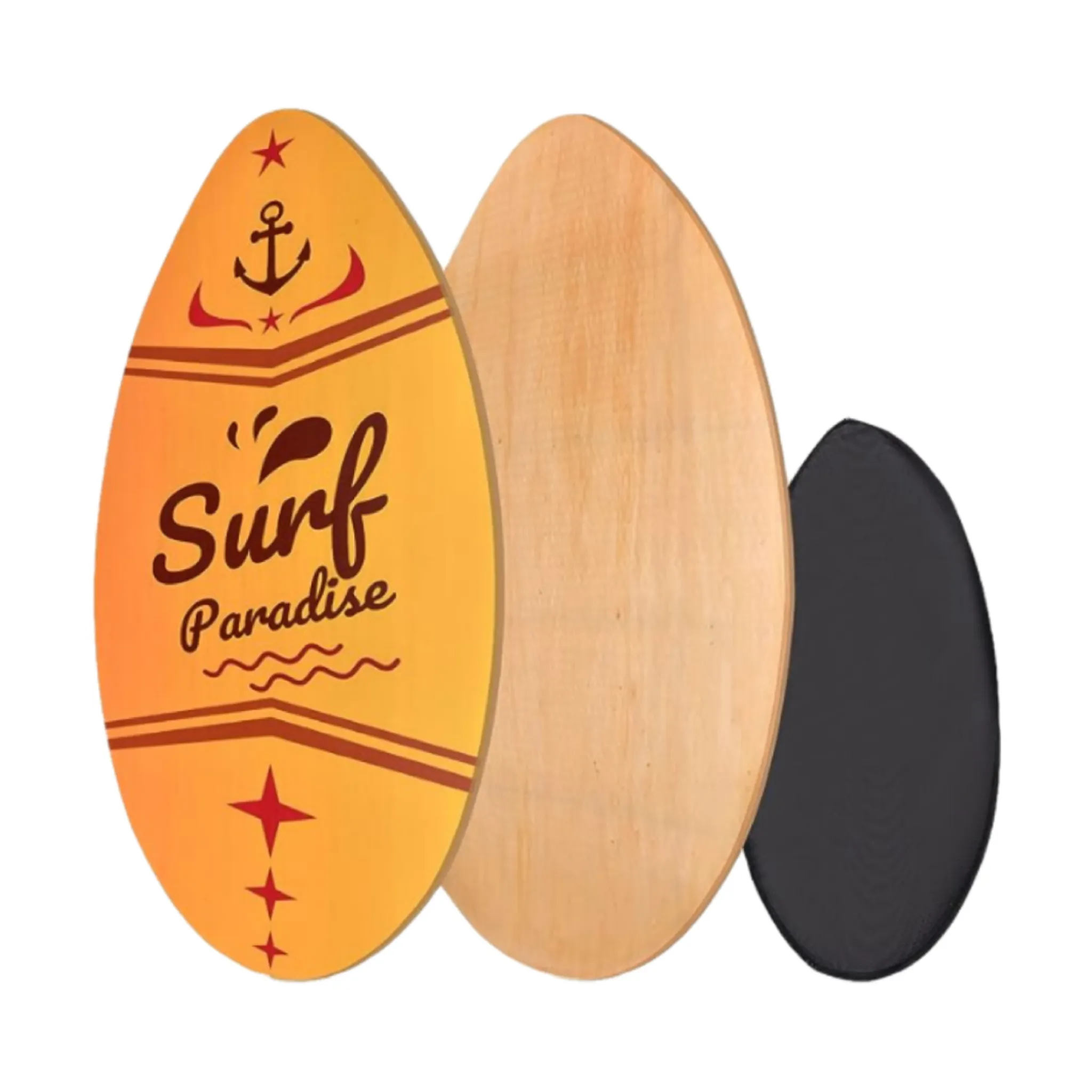 ODM Impresión digital Wave Tablas de surf Beach Surf Wood Skim Board Personalizado SkimBoards