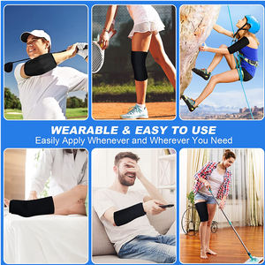 Envoltura de compresión con bolsa de gel reutilizable para rodilla, codo, tobillo y pantorrilla, ideal para lesiones. - Product Image 6