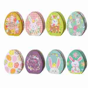 Boîtes cadeaux en métal en forme de <span class=keywords><strong>lapin</strong></span> de Pâques pour ranger les bonbons, pour les enfants, fournitures pour les fêtes - Product Image 1