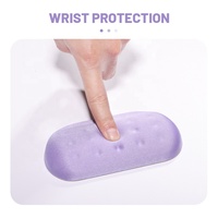Repose-poignets personnalisé Purple Cloud, petit tapis de souris en caoutchouc pour le jeu, tapis de souris en mousse à mémoire de forme, accessoires informatiques pour le bureau et les joueurs