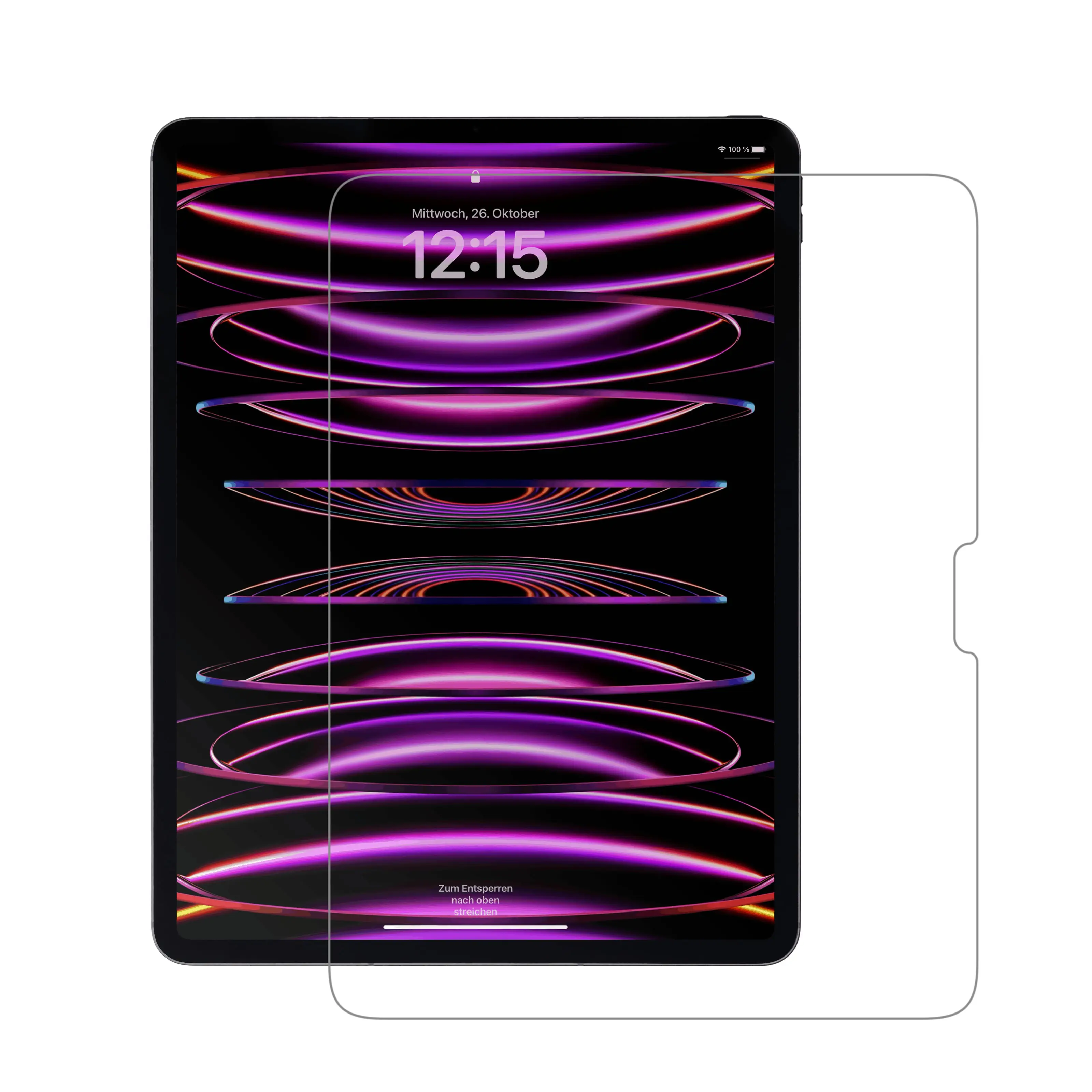 Protector de pantalla de tableta para iPad Pro 2024 12,9 ''Nuglas Protector de pantalla de vidrio templado de alta calidad para iPad Screen Guard