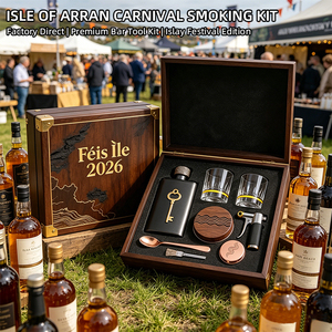 Kit de fumage de whisky directement de l'usine, inspiré du festival du whisky <span class=keywords><strong>d</strong></span>'Isle, coffret cadeau de luxe pour cocktails fumés, en collaboration avec les distilleries - Product Image 2