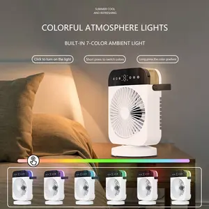 Humidifying Portable Mini Oscillating Air Cooling Fan Water Air Cooler Fan For Home