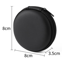 Sac de rangement et boîte pour disque dur portable en EVA durable et réutilisable avec fermeture éclair, pour câbles de données numériques et emballages de chargeurs