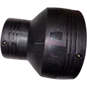 PE electrofusion giảm khớp nối dn200x110 PN16 Đen ISO9001 chứng nhận ống nước khớp nối nguồn nhà máy - Product Image 1