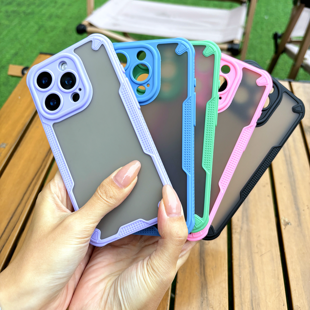 Wholesale PC TPU 2-in-1 Frosted Armor Phone Cover for iPhone 14 15 16 Plus 11 12 13 Pro Max SE 4 Luxury Mobile Phone Case