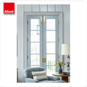 Portes intérieures doubles en bois de style français pour salon, pour entrée intérieure, <span class=keywords><strong>prix</strong></span> d'usine - Product Image 2