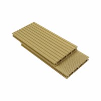 Planches de terrasse creuses en WPC, étanches, antidérapantes, imitation bois, parquet écologique, à emboîtement pour entrepôt