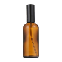 Flacon compte-gouttes en verre ambré de plusieurs tailles, bouchon pipette noir opaque, pour huiles essentielles, sérum facial, contenant cosmétique vide