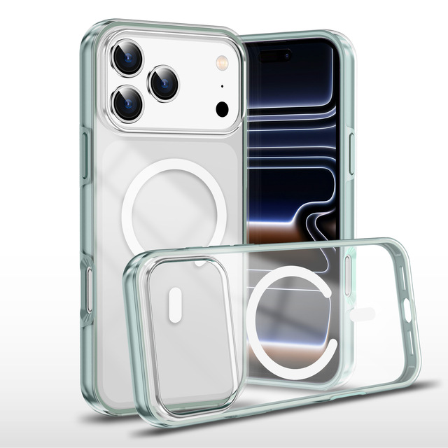 For iPhone 17 Air New Clear Ultra-thin Magnetic Phone Case TPU PC Anti-yellow Protective Phone Case Cover for iPhone 17 Pro Max
