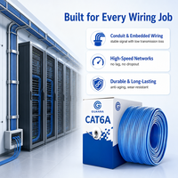 Excellent câble en vrac Cat6A Cat6 305m 1000ft en boîte de tirage 10 Gbit/s 500 MHz CCA UTP FTP SFTP pour serveur de centre de données