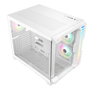 Tủ máy tính tùy chỉnh giữa tháp <span class=keywords><strong>PC</strong></span> trường hợp <span class=keywords><strong>ATX</strong></span>/<span class=keywords><strong>Micro</strong></span>/ITX Tempered Glass <span class=keywords><strong>ATX</strong></span> trường hợp cho <span class=keywords><strong>PC</strong></span> máy tính để bàn cổ 1 * USB3.0 + 2 * USB2.0 + HD âm thanh - Product Image 5