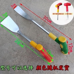 Linzao – pelle à ail, tête en acier de 200g, manche de 12cm, truelle carrée pour le jardinage, le désherbage et la plantation de légumes - Product Image 2