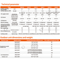 Aire Acondicionado de Precisión para Centros de Datos Vertiv Liebert DME27, Tipo de Pie, Refrigerante R410A, Compresor de Refrigeración por Aire Eficiente